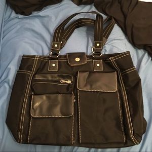 Large Black tote, many compartments